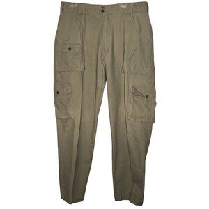 Cabelas Cargo Pants 38x32 Reg 900842 Tan Extra Pockets Outdoors Relaxed Comfort